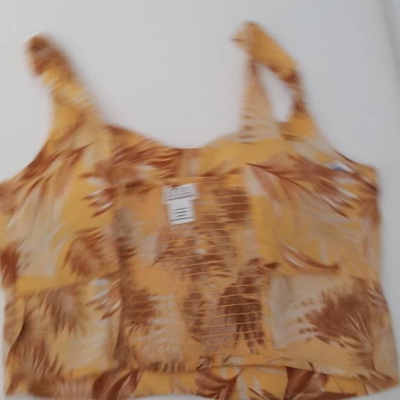 New Junior Women's L.I.F.E Top Blouse Size L Yellow - Picture 7 of 7